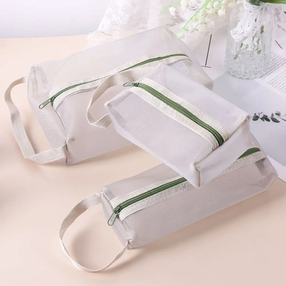 

Дорожная модная многофункциональная прозрачная косметичка из сетчатой пряжи, прочная сумка для макияжа, Сумочка для туалетных принадлежностей, сумка из сетчатой пряжи