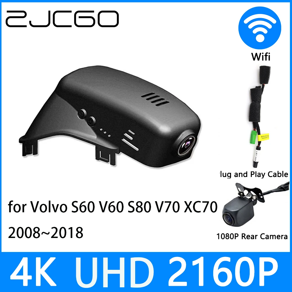 ZJCGO Dash Cam 4K UHD 2160P Car Video Recorder DVR Night Vision for