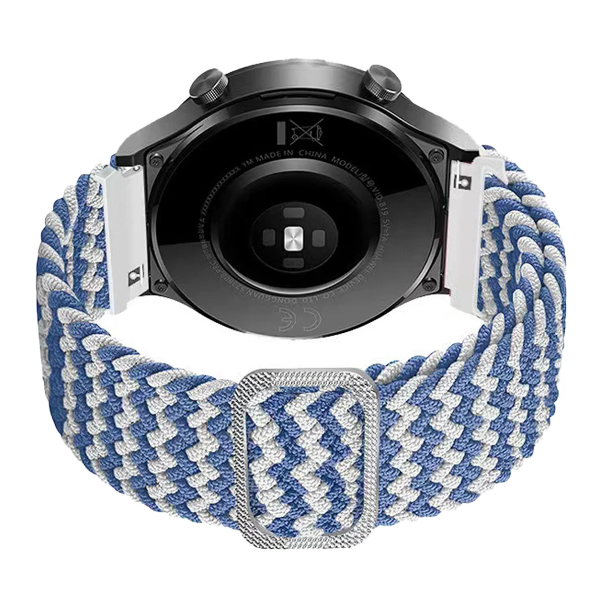 Braided Loop Strap with Parachute Buckle Nylon Watchband, 20/22mm