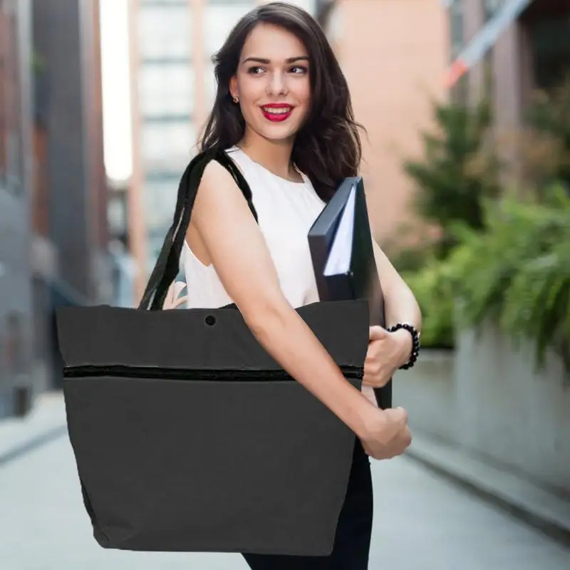 Foldable Shopping Bag With Wheels Portable Trolley Bags Tote Grocery Cart 2 In 1 Large Capacity Bag Portable Shopping Reusable
