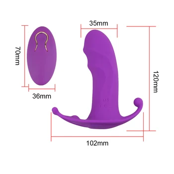 Wireless Remote Control 10 Speed Dildo Vibrator Wearable Panties Vibrator Clitoris Stimulator Sex Toys for Women 6