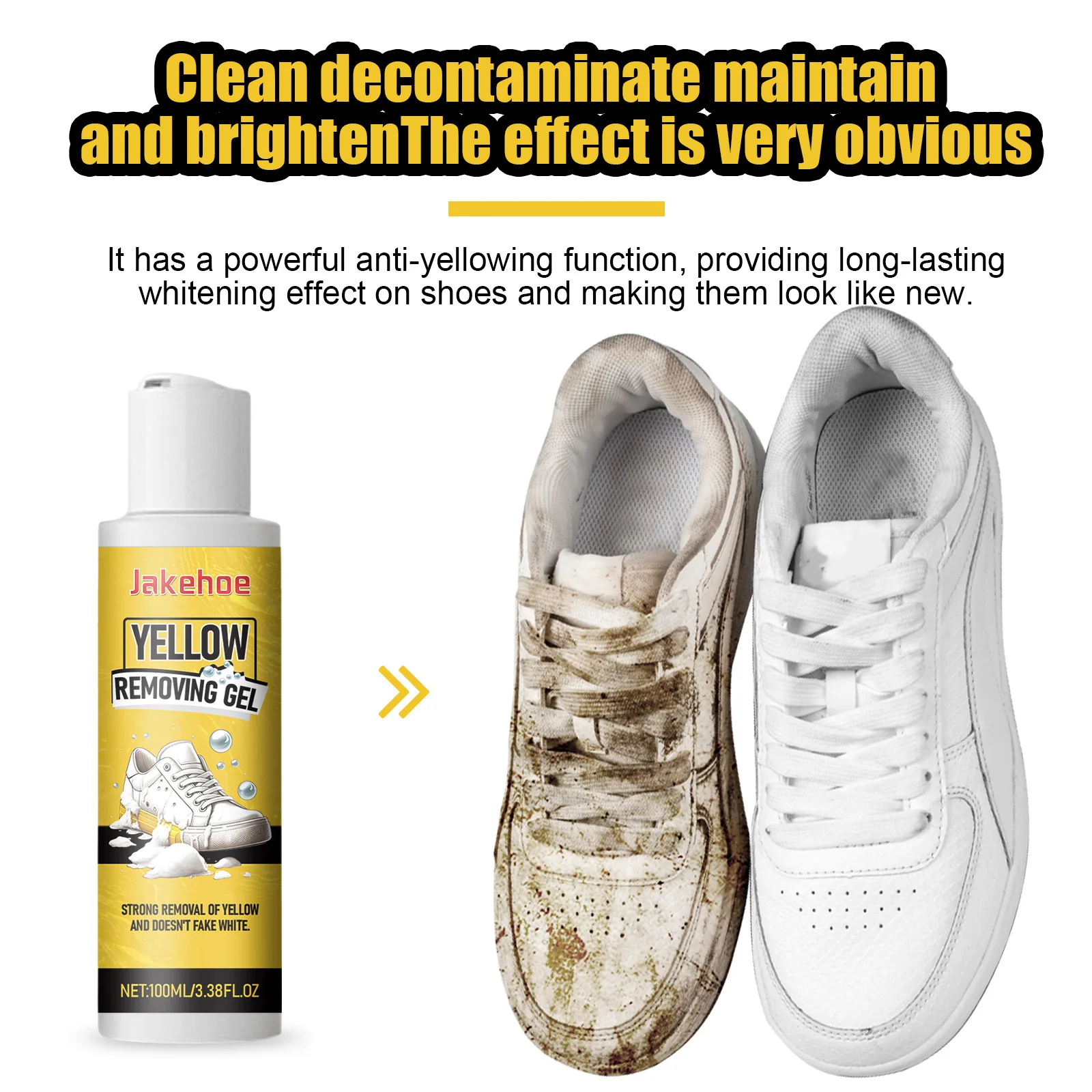White Shoe Foam Cleaner Sneakers Refreshed Polish Shoe Washing Machine Yellow Dirt Removal Edge Cleaning Shoes Cleaning Agent