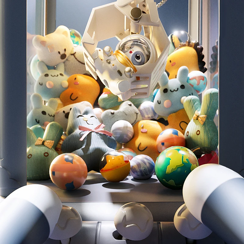 2024 New Home Doll Grabbing Machine Large Children's Toy Clip Doll Small Twisted Egg Girl Holiday Gift 6