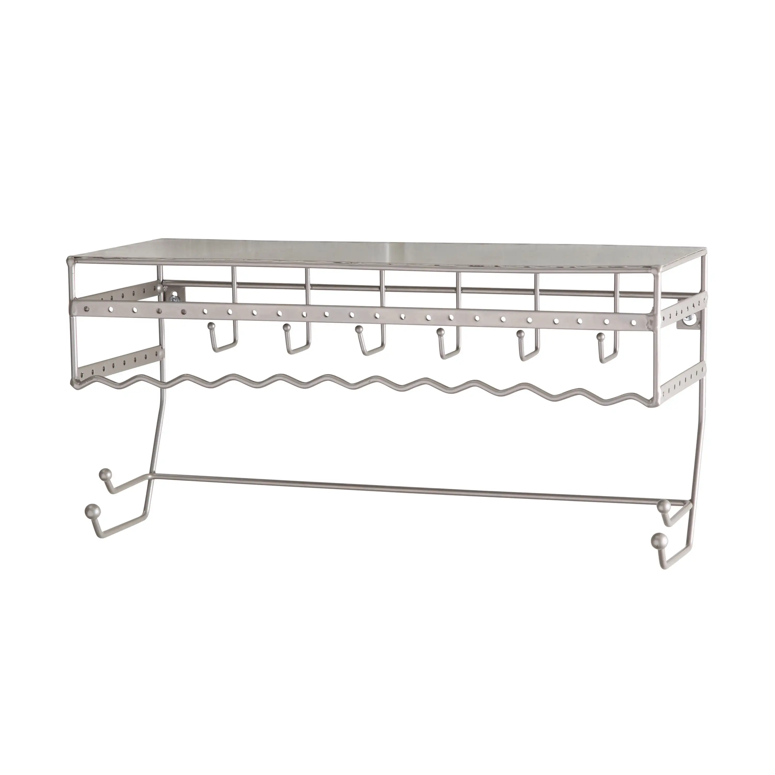 

Simplify Wall Mount Iron Jewelry & Accessory Organizer in Satin