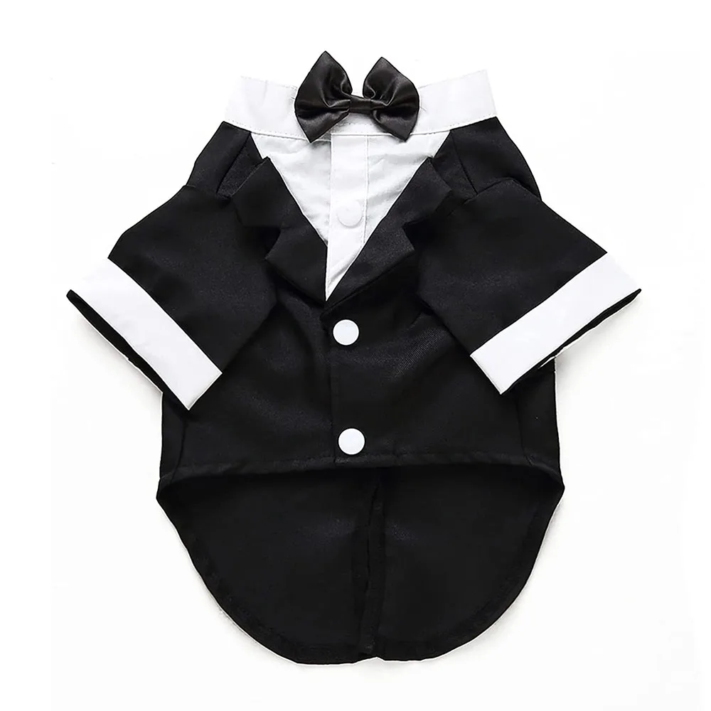 Elegant Dog Tuxedo Suit Full View