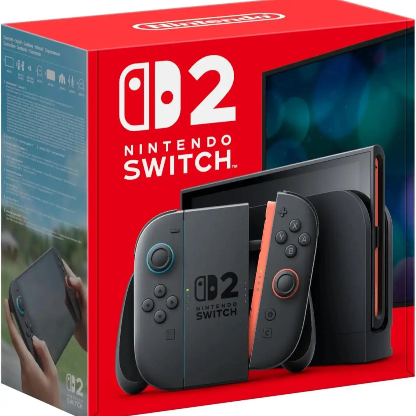 Nintendo Switch 2 Game Console NS2 7.9-inch LCD 1080P 120Hz Display Joy‑Con2 Handle Console Stable TV Mode Video Gaming Console