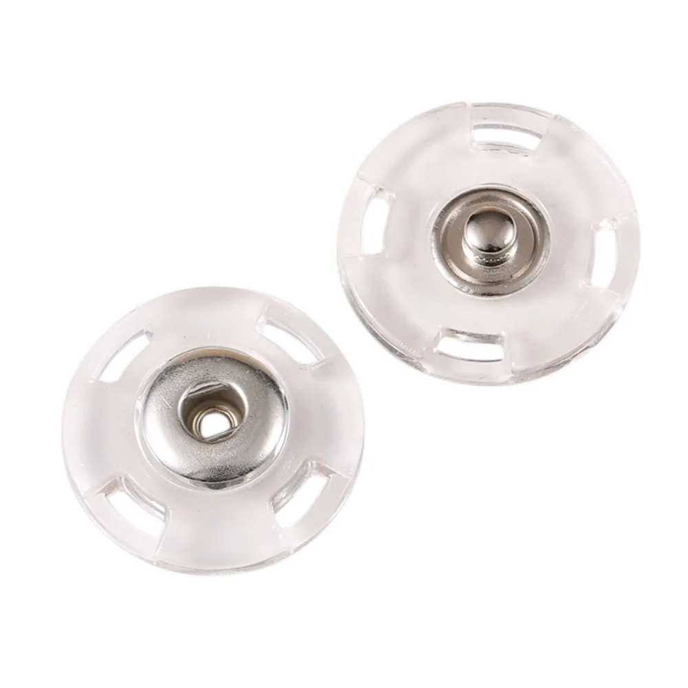 10Pcs Transparent Fastener Sewing Accessories Invisible Acrylic Snap Fastener Round DIY Press Stud 2