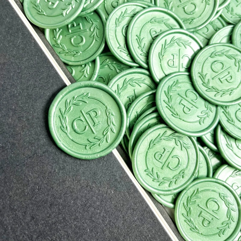 Custom Wedding Wax Seal Stickers Handmade Initial Monogram Seals Self-Adhesive wax seal stamp decorative stickers name stickers