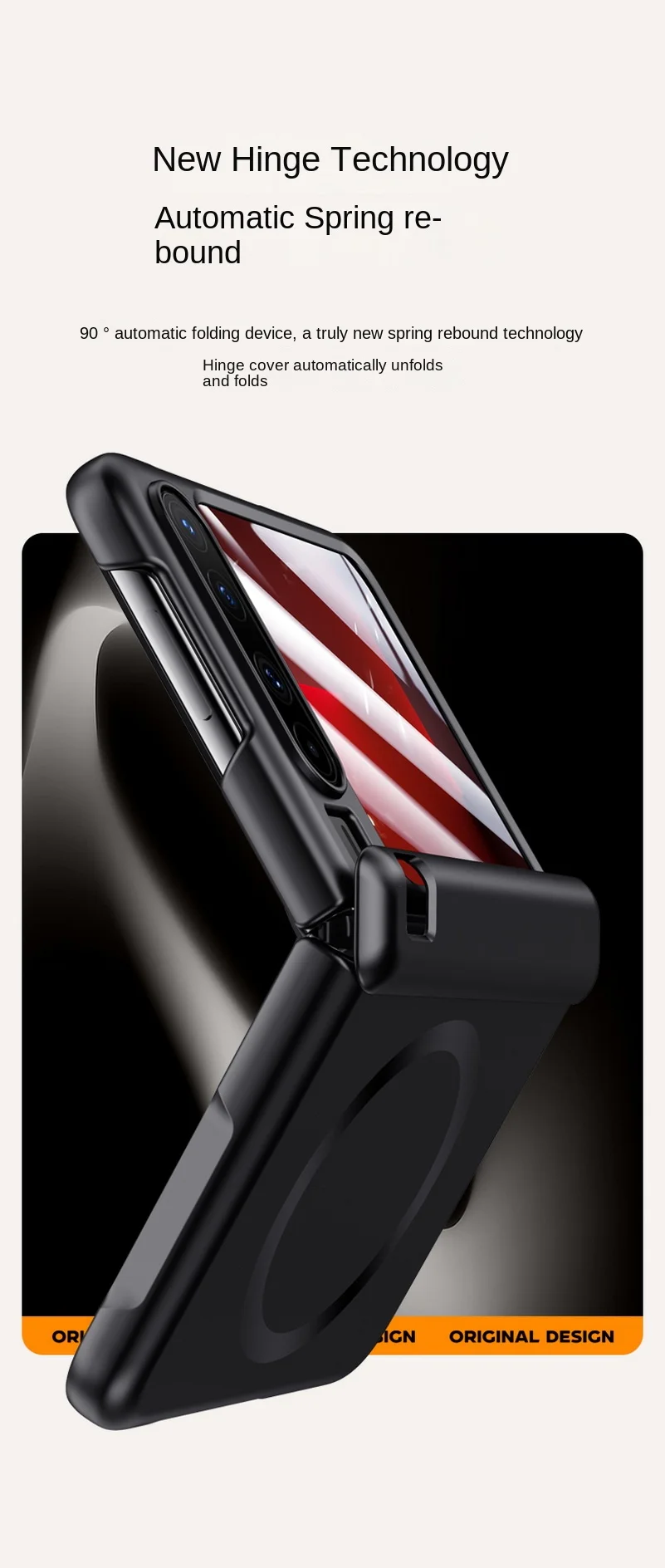 Magnetic Ring Protective Case with Tempered Glass Film and Full Camera Protection