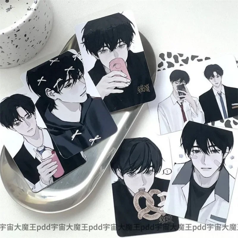 GARBAGE TIME Card Anime Korea Bookmark BL Kawaii Student Stationery Kids School Supplies Gift Waterproof 3 Inch Small Card