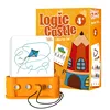 Logic Castle Starter Set with Activity game cards Educational Smart Logic Board Game for Children Fun Home & Travel Stem Toys 4