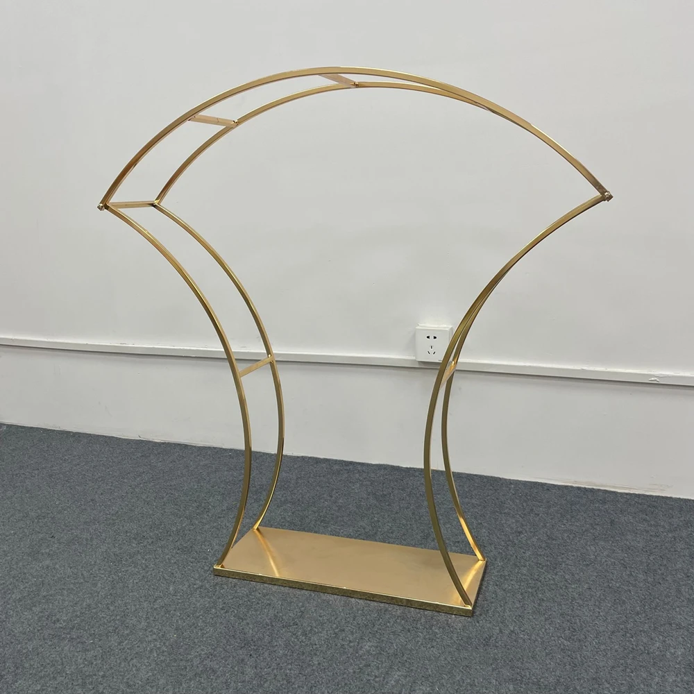 Gold Arch Stand Road Lead Wedding Table Centerpiece Flower Rack For Event Party Decoration 5 PCS/ Lot