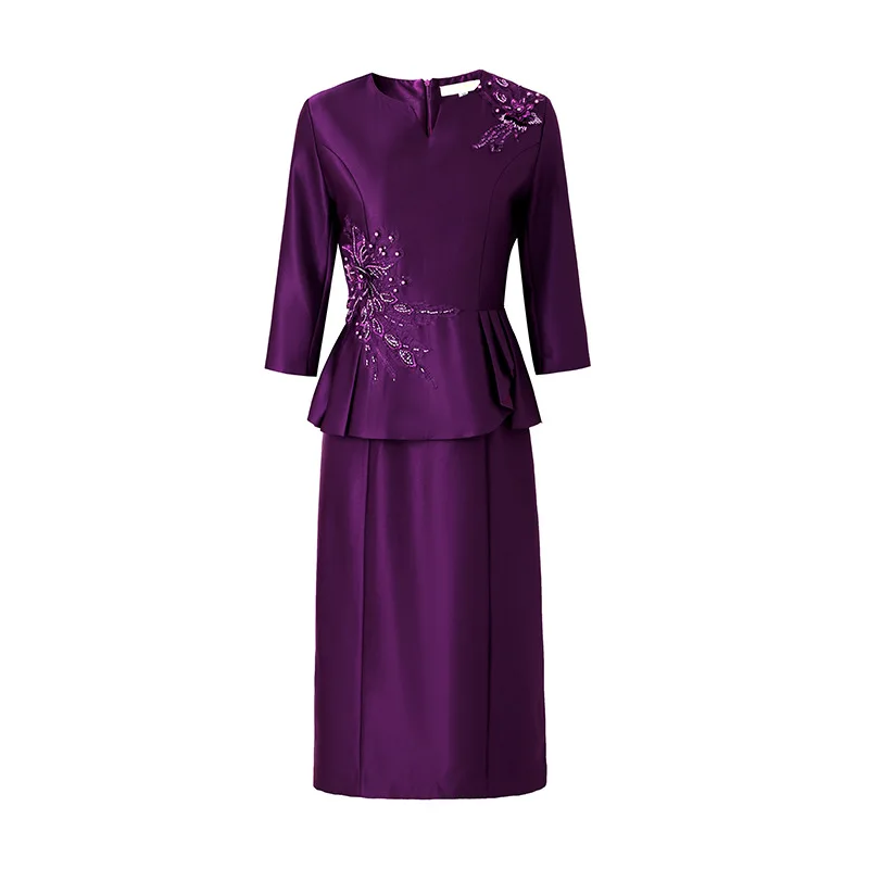 Yourqipao Chinese Mother Of The Bride Cheongsams Dress Women Wedding Guest Prom Party Dresses Cocktail Gowns Plus Size Skirt