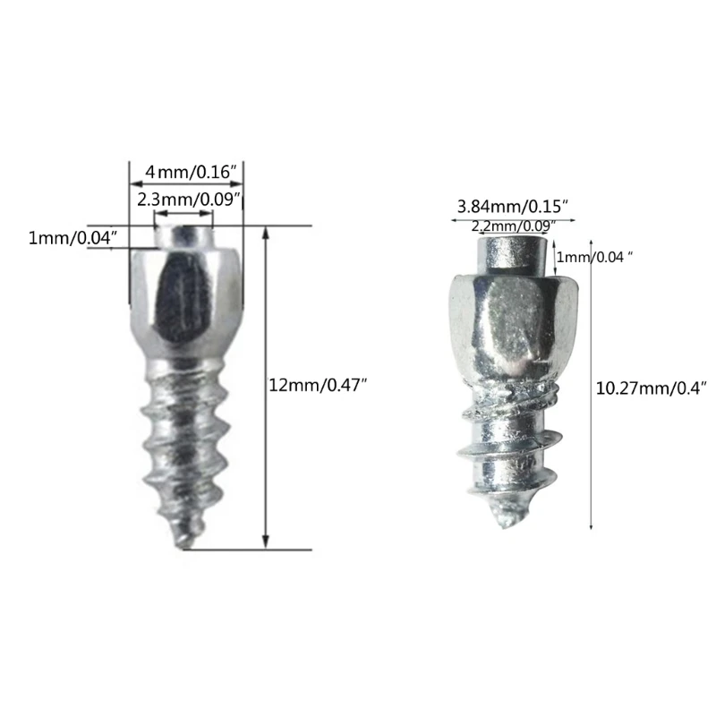 Wheel Tyre Studs 100Pcs Screw Studs Reusable Hard Alloy Screws
