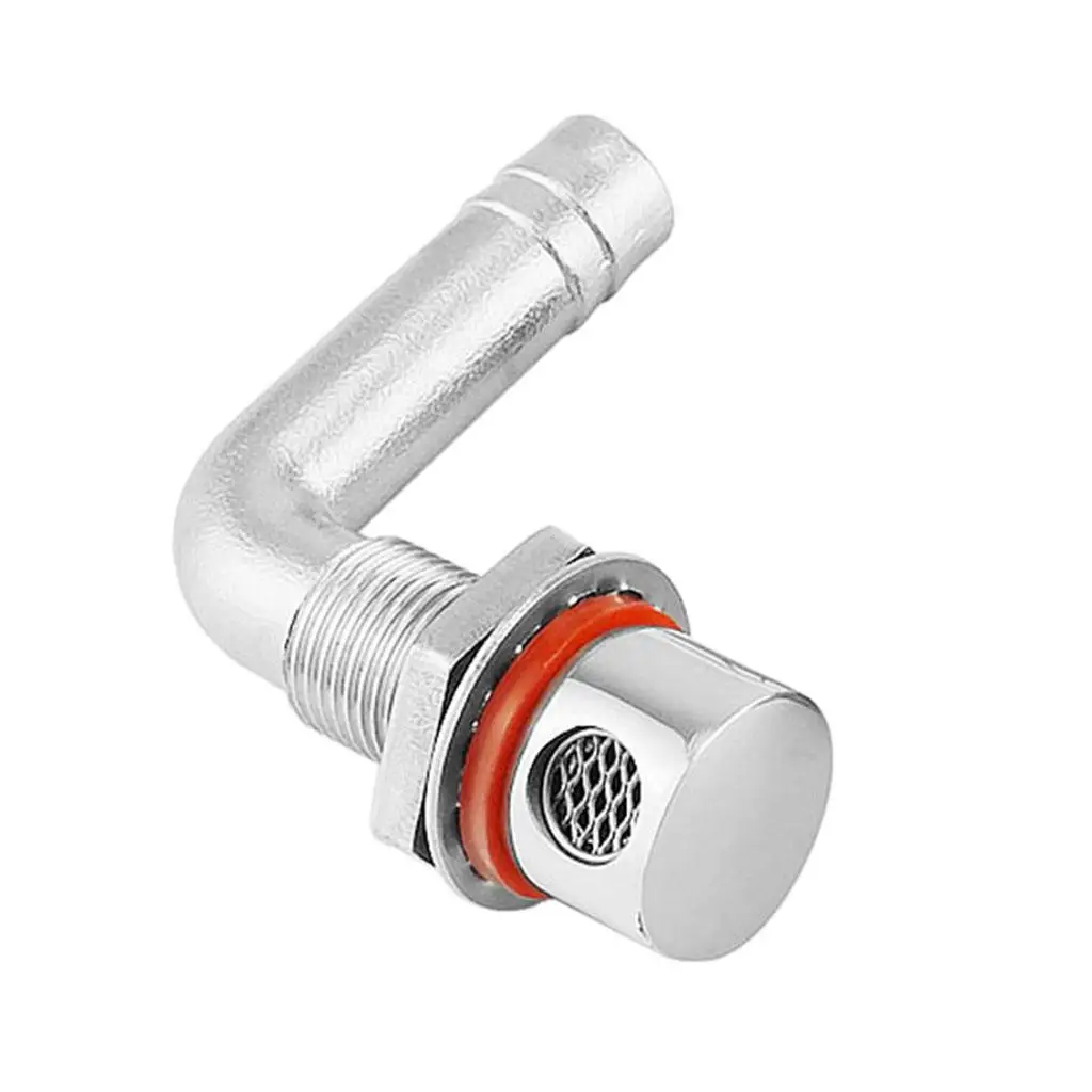 

CHROME INBOARD FUEL TANK VENT 0 DEGREE BEND THROUGH HULL BOAT/YACHT