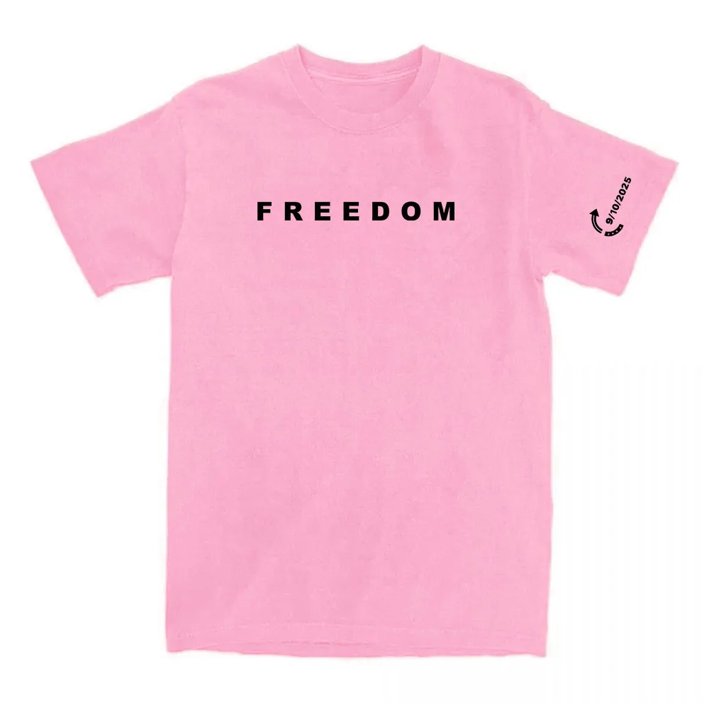 Freedom Tee Fashion American Charlie Kirk T-shirt Cotton Loose Women/Men Tshirts Casual O-neck Letter Printing Clothing Female view 6