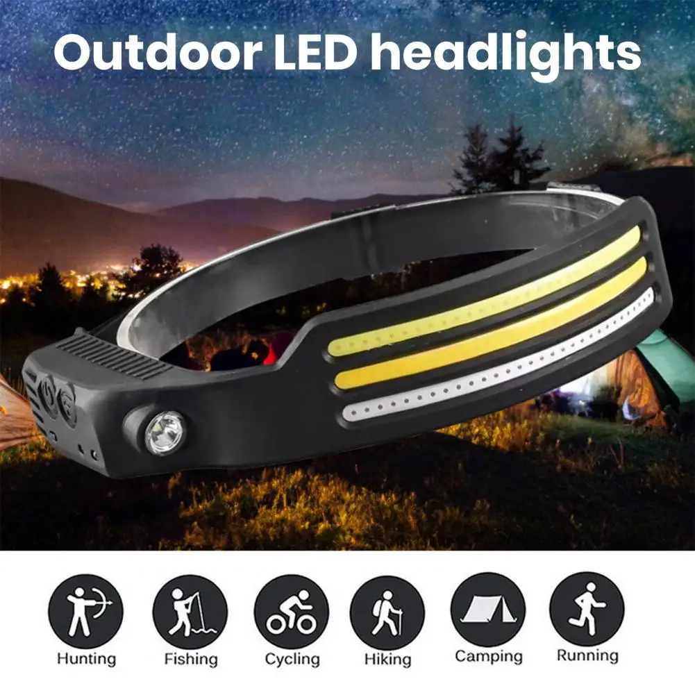

Outdoor Headlight Usb Rechargeable Sensor Led Headlamp with High Brightness Multiple Modes Waterproof Led Torch for Outdoor
