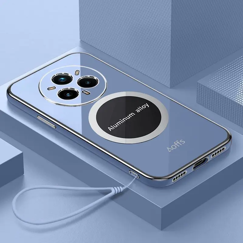 Sleek Magnetic TPU Plating Protective Phone Case - Soft & Slim Design