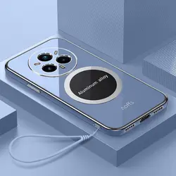 Sleek Magnetic TPU Plating Protective Phone Case - Soft & Slim Design for Realme14Pro Plus (Gray)