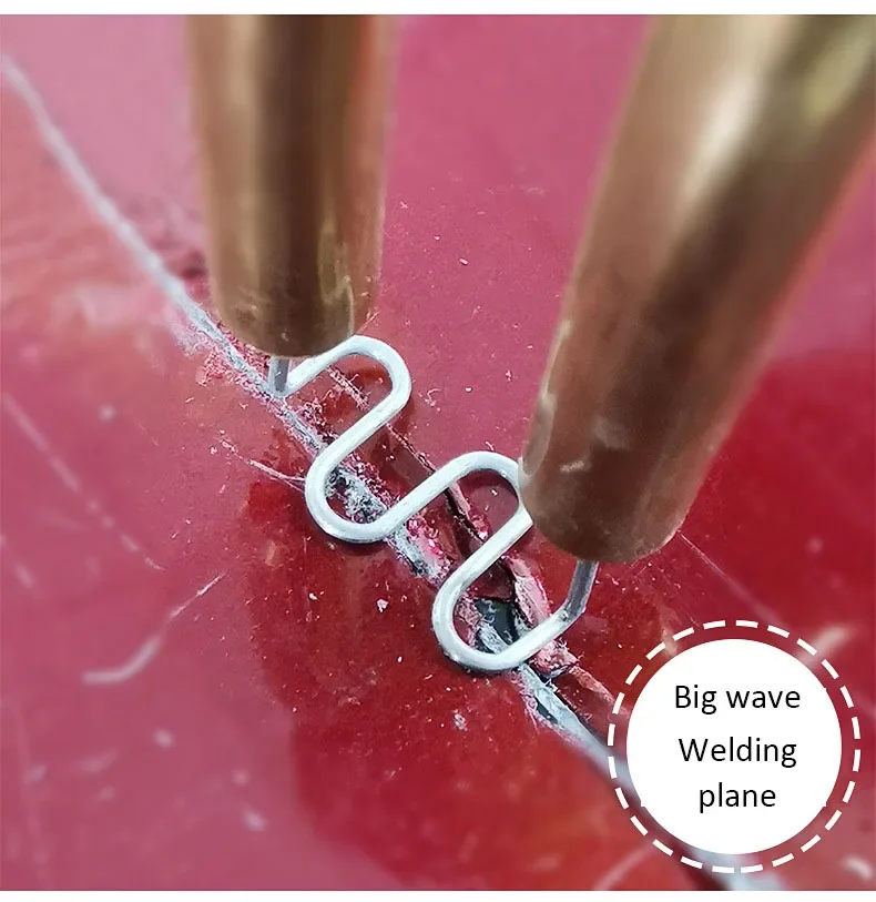 300Pcs Plastic Welder Hot Stapler Standard Pre-cut Corrugated Staples Bumper Body Repair 0.8/0.6mm Stainless Steel Welding Tools 4