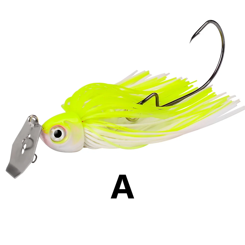 12g 15g 20g 25g Fishing Lure Spinner Bait Wobbler Buzzbait Chatte Bait Artificial rubber Skirt Chatter bait For Bass