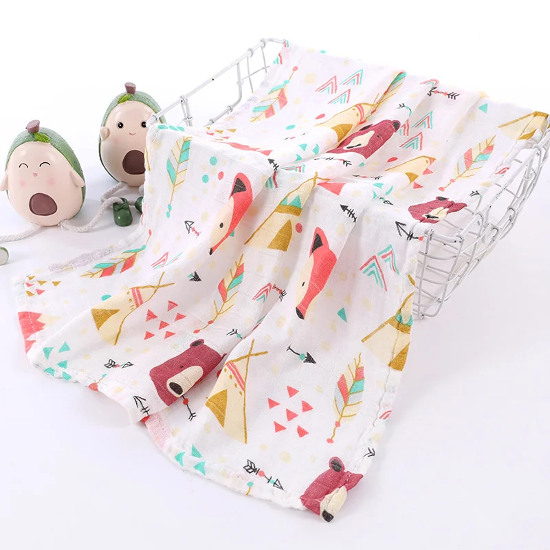 60x60cm Newborn Baby Musilin Blanket Ultra Soft Bamboo Baby Swaddle Blankets Skin Friendly Muslin Diaper Burping Cloths cotton muslin blanket swaddle blanket cotton swaddle cotton gauze blanket cotton muslin burp cloth