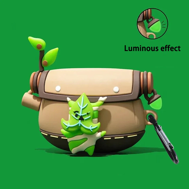 thumbnail image 1 of Funda para auriculares Bluetooth Zeldas Koroks Estuche noctilucente para Airpods 1 y 2 3 Pro Apple Wireless Tears Of The Kingdom Yahaha Game, 1 of 5