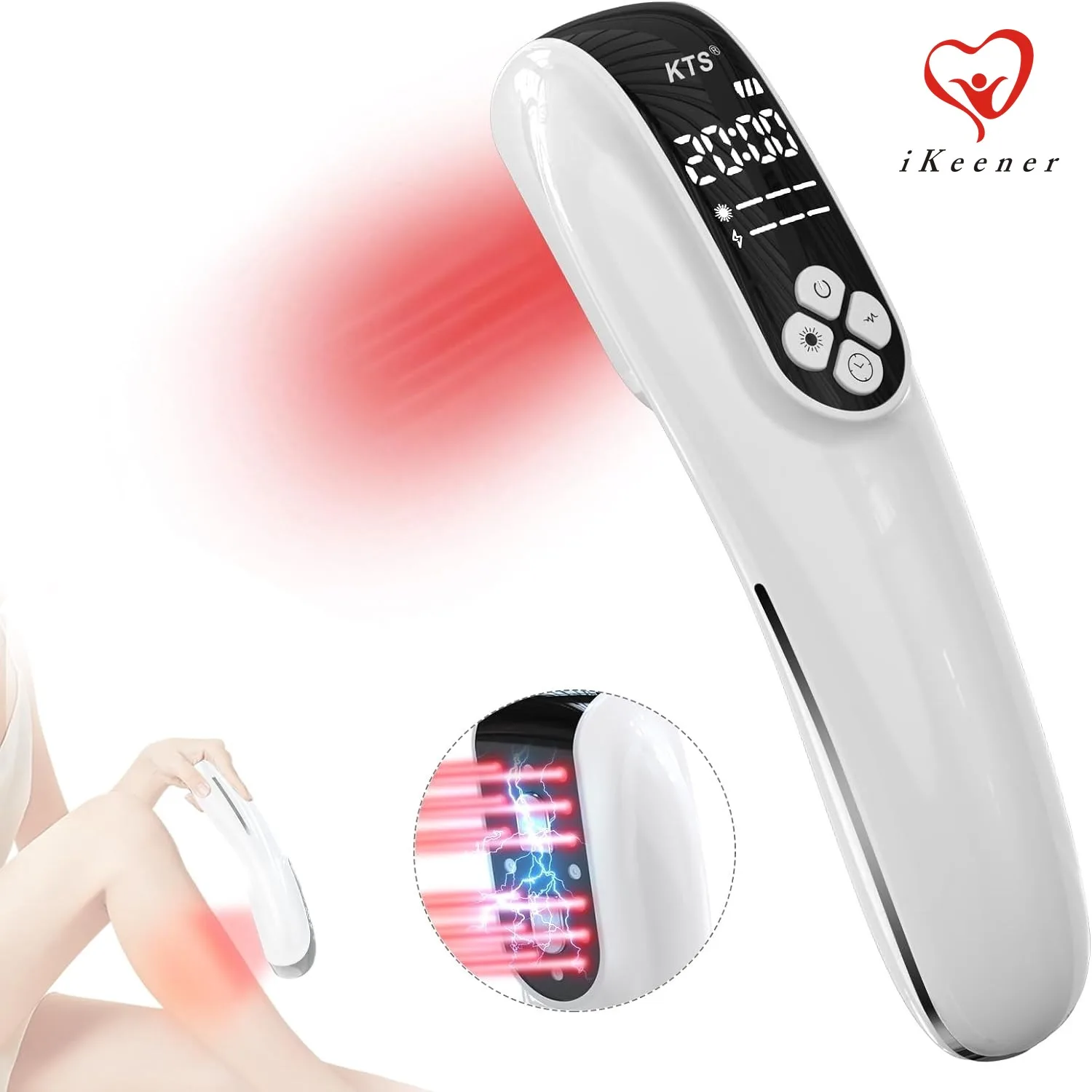 

Infrared Light Therapy Device for Pain Relief Deep for Aches Neuropathy Joint Muscle Deep Tissue-Portable Red Light Therapy Wand