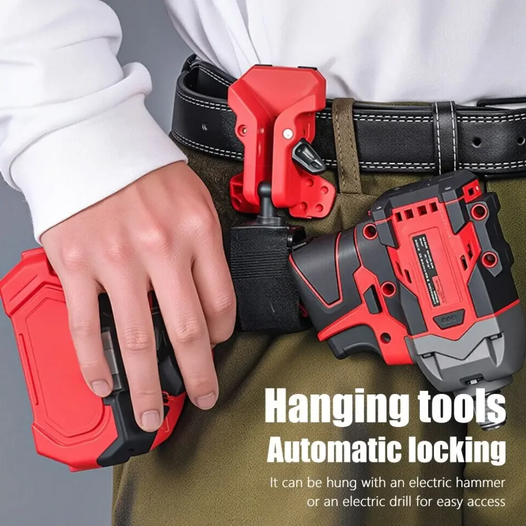 셀프 잠금 드릴 홀더 벨트 클립 퀵 릴리스 고경도 퀵훅 공구 홀더 휴대용 공구 정리함