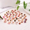 R2LE 24Pairs/set Kids Clip-on Earrings Flower Heart Clip-on Earring Set for Girl 3