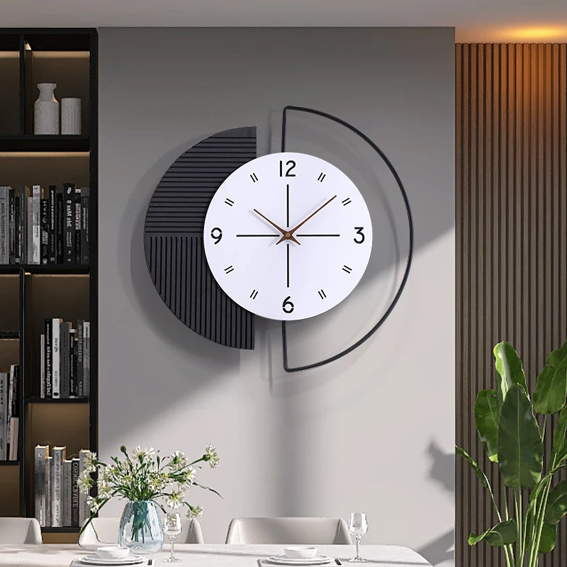 

Digital Luxury Modern Clocks Wall Free Shipping Big Size Metal Mechanism Wall Clock Round Living Room Reloj De Pared Home Decor