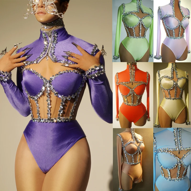 Déguisement Drag Queen Taille L – Motif Léopard Et Strass – Tenue De Spectacle
