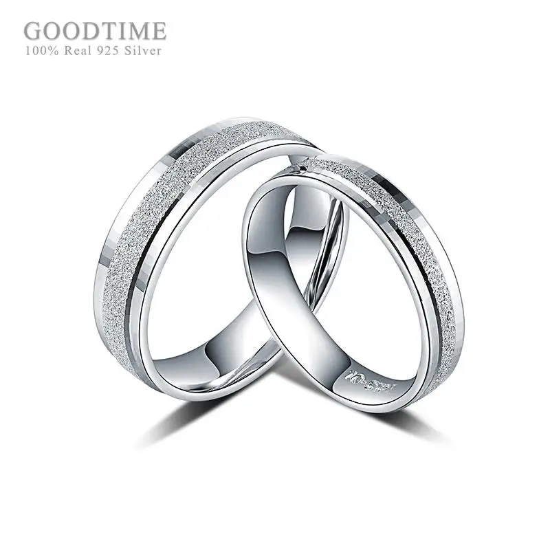 

Fashion Rings Sterling-silver-jewelry 925 Silver Ring Wedding Bands Anniversary Couples Rings Engrave Words For Valentine's Day