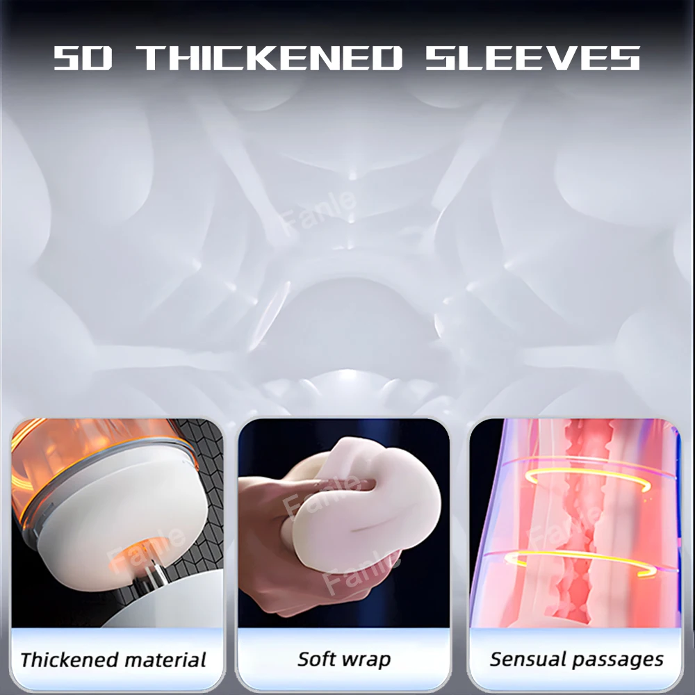 Male Masturbator Automatic Sucking Vibration Blowjob Machine Heating Pussy Penis Pump Masturbation Cup Sex Toys for Men Supplies 6