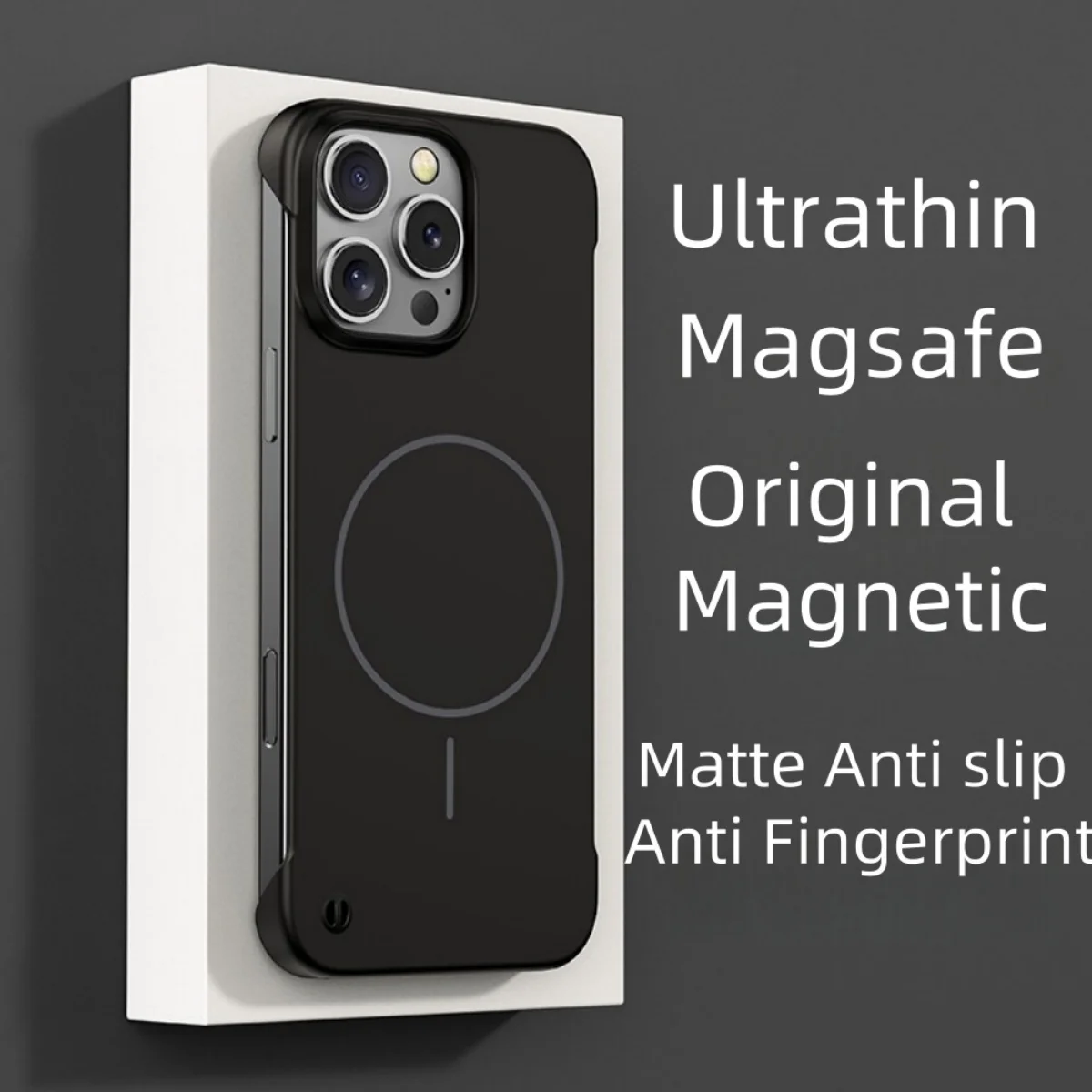 Slim Frameless Magnetic Cooling Case with Wireless Charging Capability