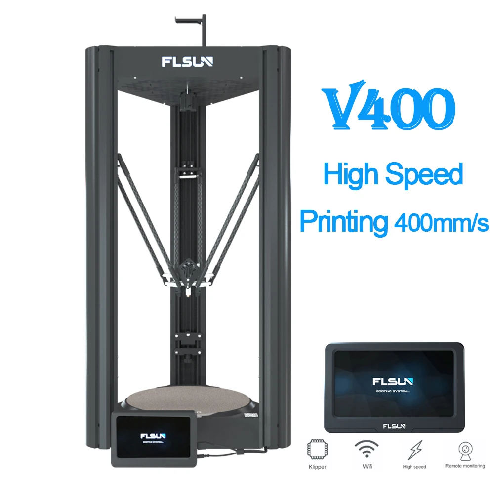 

3D-принтер FLSUN V400 FDM, 400 мм/с, скорость печати, автовыравнивание