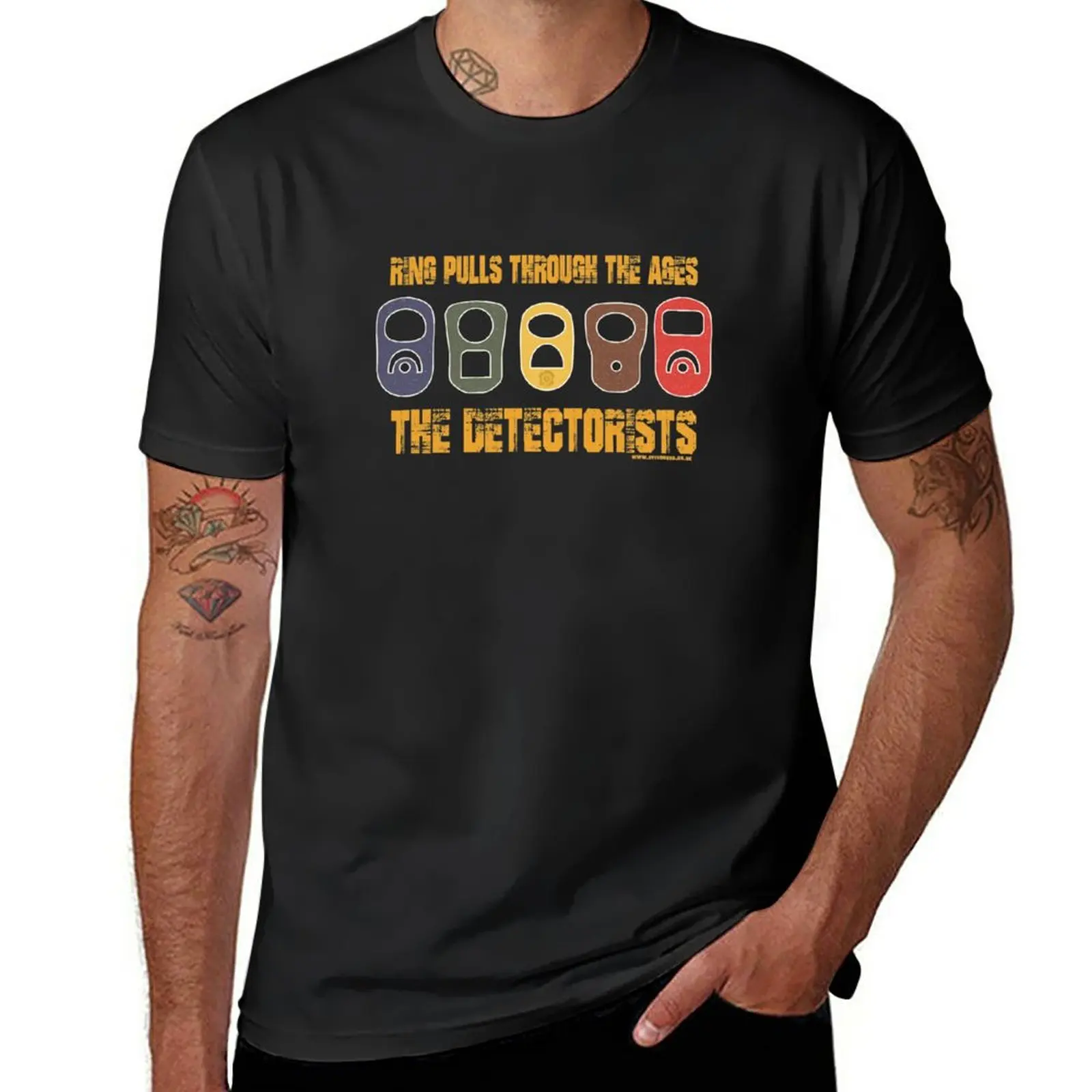 

New Detectorists Ring Pulls mk2 by Eye Voodoo T-Shirt tees cute tops Aesthetic clothing graphics t shirt Men's t-shirt