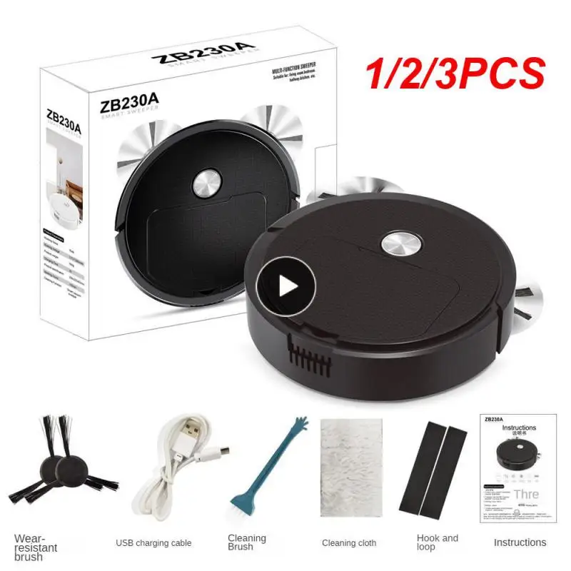 

1/2/3PCS New Smart Sweeping Robot 3 in 1 Vacuum Cleaner Robot Household Mini Sweeper Sweeping and Vacuuming Wireless