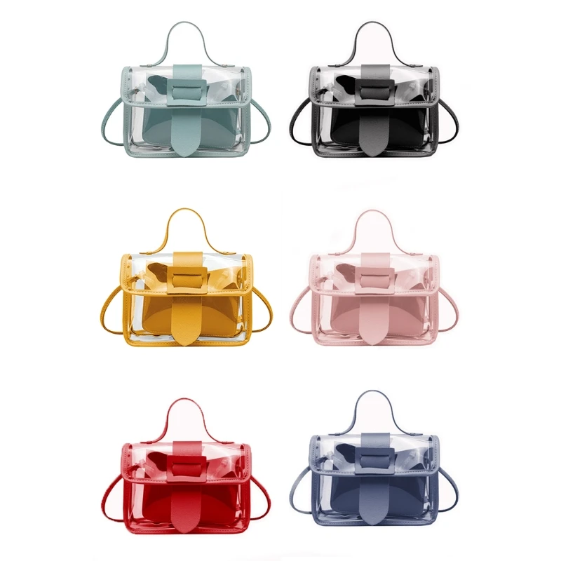 

Fashion Women Transparent Small Handbag Shoulder Bag Summer Beach Purse Crossbody Tote E74B