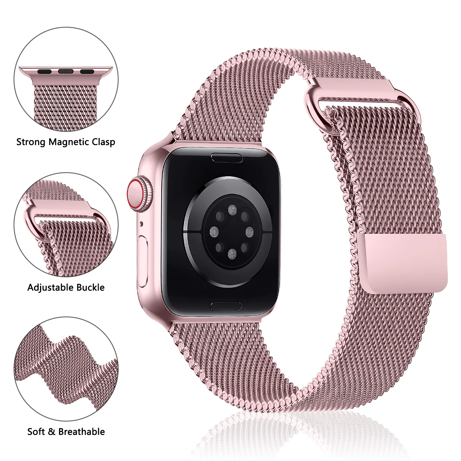 Magnetic Loop Strap for Smartwatch – Elegant and Adjustable Bracelet Band