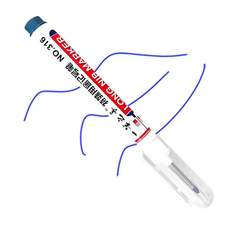 

Long Nosed Marker Scriber Marking Tools Deep Hole Marker Carpenter Ink Marker Long Nose Deep Hole Marker For Carpenters Builders