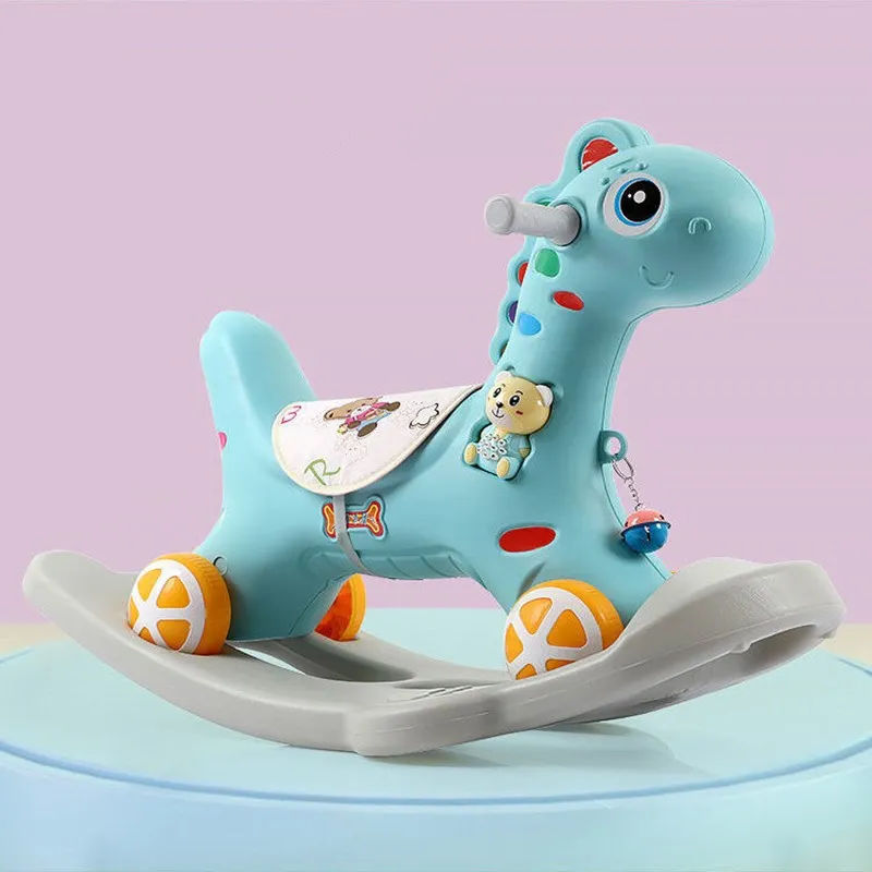 Doki Toy Baby Ride On Toys Unicorn Rocking Horse Baby Rocking Chair Multi-functional Baby Play Toys Baby Walker Indoor Fashion images - 6