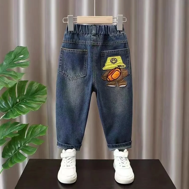 

Boys Jeans Spring and Autumn 2024 New Children's Jeans Baby Autumn Pants Handsome Little Boys Pants Kids Clothing