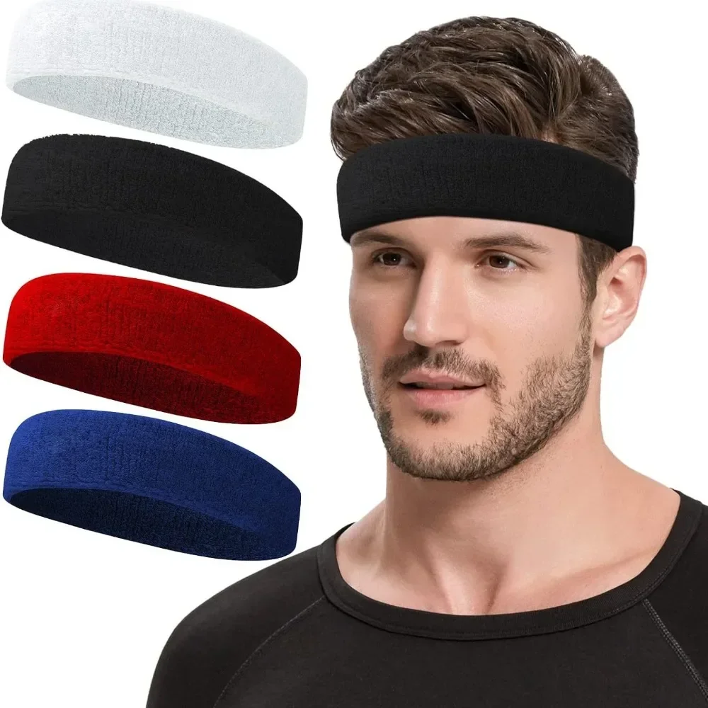 1pc Sports Headband Running Headwear Sweat Absorbing Headband Basketball Antiperspirant Towel Sweat Band Football Headband