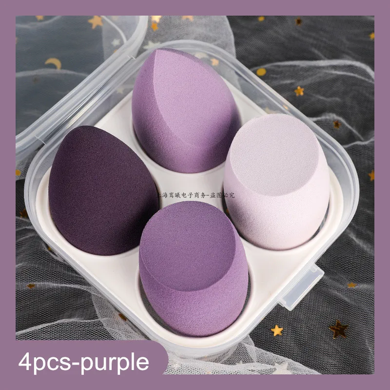 4pcs purple and box