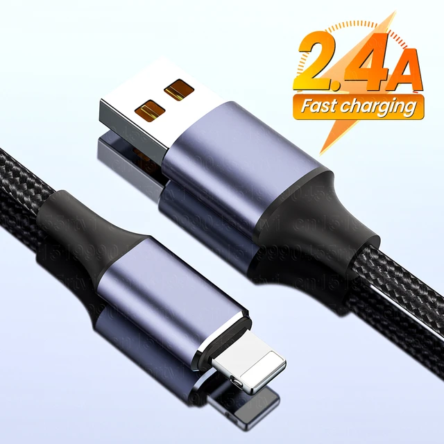 0.5/1/2/3M Fast Charging USB Cable For iPhone USB Data Wire