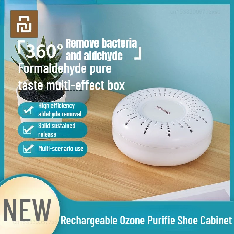 

Youpin Lofans Refrigerator Deodorizer Household Kitchen Keeping Fresh Rechargeable Ozone Purifie Shoe Cabinet Wardrobe Deodorant