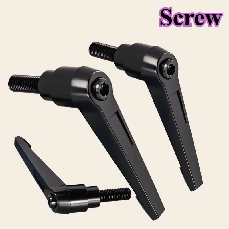 Adjustable Alloy Steel Clamping Lever with Locking Handle and External Male Thread Knob (12-100mm Length)
