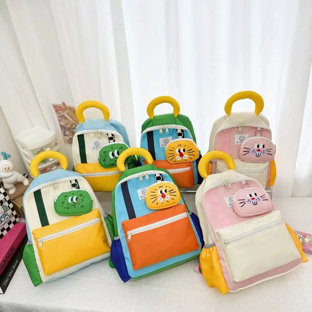 

Cute Kindergarten Schoolbag Fashion Anti-lost Cartoon School Bag Oxford Detachable Toddler Rucksack Children