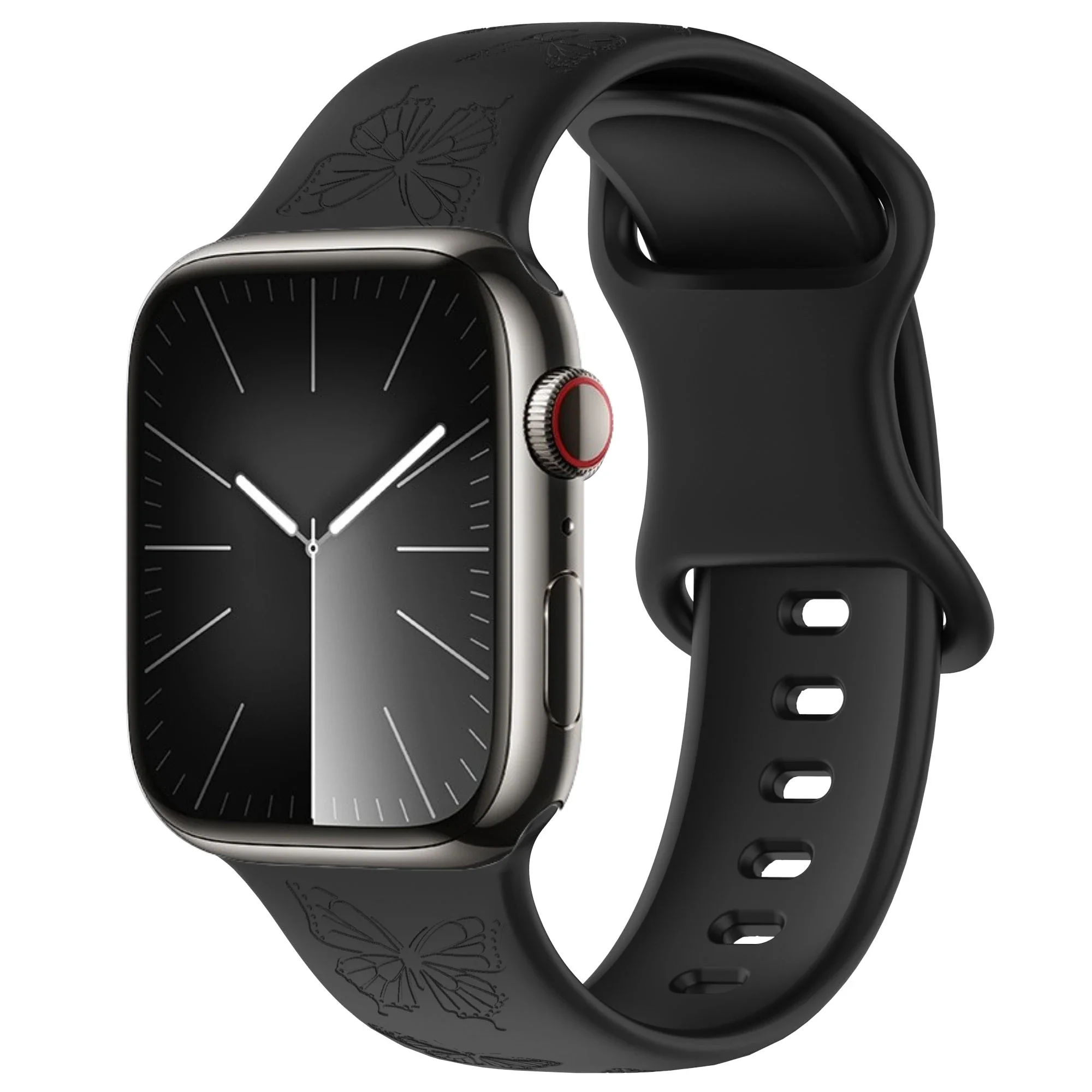 Engraved Silicone Pattern Watch Strap Bracelet